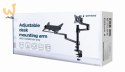 GEMBIRD BIURKOWE REGULOWANE RAMIĘ/UCHWYT NA MONITOR + PODSTAWKA NA NOTEBOOKA 17-32, VESA 100X100MM, DO 8 KG