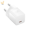 Ładowarka Baseus GaN5 mini 1C 30W EU+kabel USB-C (moon white)