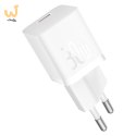 Ładowarka Baseus GaN5 mini 1C 30W EU+kabel USB-C (moon white)