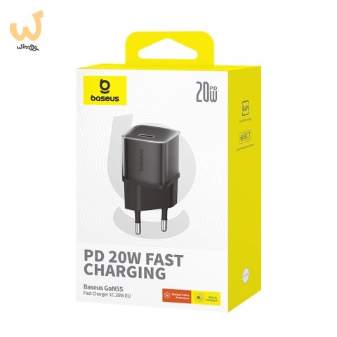 Ładowarka Baseus GaN5S 1C 20W EU (cluster black) Ładowarka Baseus GaN5S 1C 20W EU (cluster black)