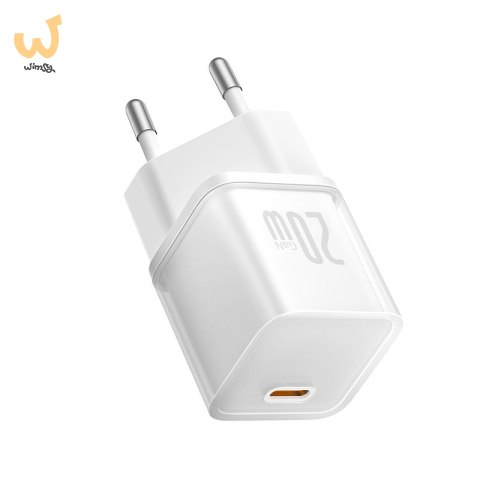 Ładowarka Baseus GaN5S 1C 20W EU (moon white) Ładowarka Baseus GaN5S 1C 20W EU (moon white)