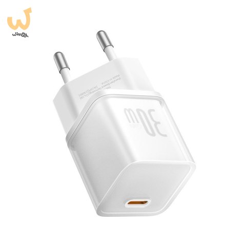 Ładowarka Baseus GaN5S 1C 30W EU (moon white) Ładowarka Baseus GaN5S 1C 30W EU (moon white)