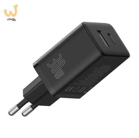 Ładowarka sieciowa Baseus Cube C+U 30W EU (cluster black) Ładowarka sieciowa Baseus Cube C+U 30W EU (cluster black)