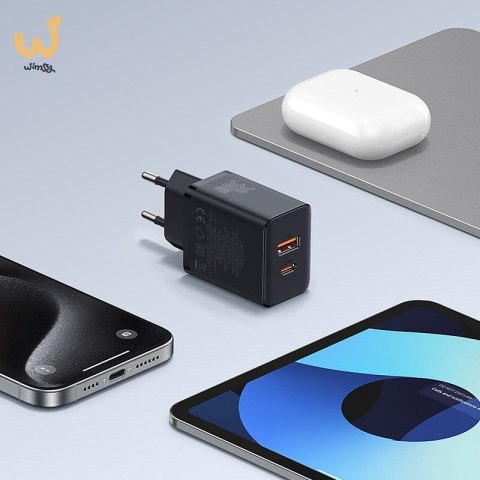 Ładowarka sieciowa Baseus Cube C+U 30W EU (cluster black) Ładowarka sieciowa Baseus Cube C+U 30W EU (cluster black)