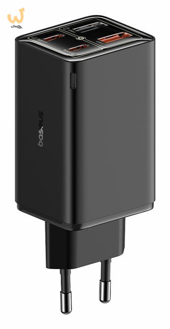 Ładowarka sieciowa Baseus GaN6 Pro FastCharger 2C+2U 65W EU (cluster black)