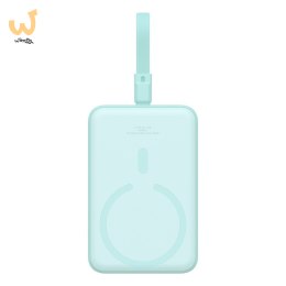 Powerbank Baseus Magnetic Mini Air Wireless 10000mAh 20W+kabel USB C-USB C (peppermint blue)