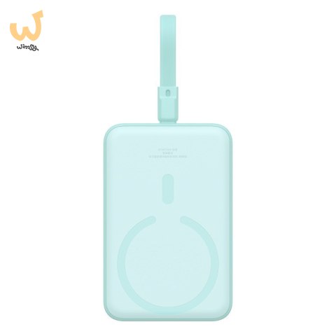 Powerbank Baseus Magnetic Mini Air Wireless 10000mAh 20W+kabel USB C-USB C (peppermint blue)
