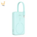 Powerbank Baseus Magnetic Mini Air Wireless 10000mAh 20W+kabel USB C-USB C (peppermint blue)