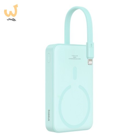 Powerbank Baseus Magnetic Mini Air Wireless 10000mAh 20W+kabel USB C-USB C (peppermint blue) Powerbank Baseus Magnetic Mini Air Wireless 10000mAh 20W+kabel USB C-USB C (peppermint blue)