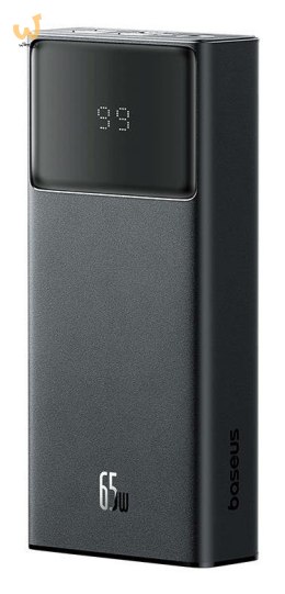 Powerbank Baseus Star-Lord 20000mAh 65W+kabel USB-USB C (czarny)