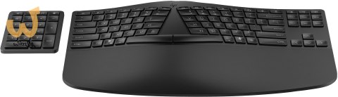 Klawiatura HP 960 Ergonomic Wireless Keyboard bezprzewodowa czarna 37E755AA Klawiatura HP 960 Ergonomic Wireless Keyboard bezprzewodowa czarna 37E755AA