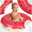 Kółko do pływania koło dmuchane Donut różowe 50cm max 20kg 3-6lat