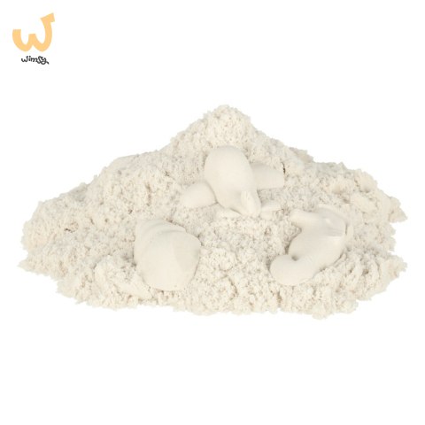 Piasek kinetyczny 1kg w woreczku biały Piasek kinetyczny 1kg w woreczku biały