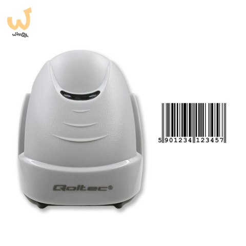 QOLTEC CZYTNIK KODÓW KRESKOWYCH LASEROWY | 1D | USB | BIAŁY QOLTEC CZYTNIK KODÓW KRESKOWYCH LASEROWY | 1D | USB | BIAŁY