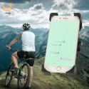 Uchwyt rowerowy motocyklowy na telefon czarny stabilny
