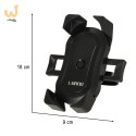 Uchwyt rowerowy motocyklowy na telefon czarny stabilny