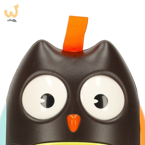 Wańka wstańka sowa sensoryczna kiwajka czarna Wańka wstańka sowa sensoryczna kiwajka czarna