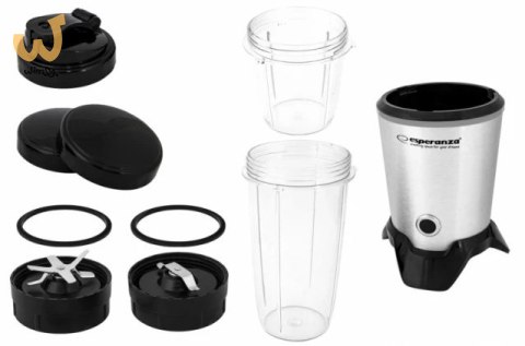 Blender sportowy Esperanza MASTER EKM028 (1000W; kolor czarno-srebrny) Blender sportowy Esperanza MASTER EKM028 (1000W; kolor czarno-srebrny)