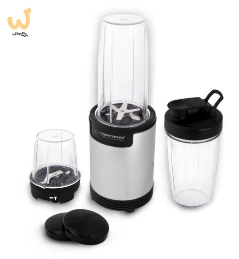 Blender sportowy do mielenia Esperanza NUTRI BOMB EKM030 (900W; kolor czarno-srebrny) Blender sportowy do mielenia Esperanza NUTRI BOMB EKM030 (900W; kolor czarno-srebrny)