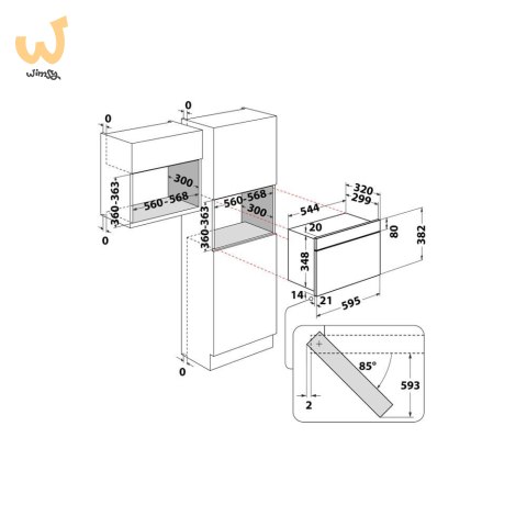 Kuchenka mikrofalowa WHIRLPOOL W67 MN840 NB Kuchenka mikrofalowa WHIRLPOOL W67 MN840 NB
