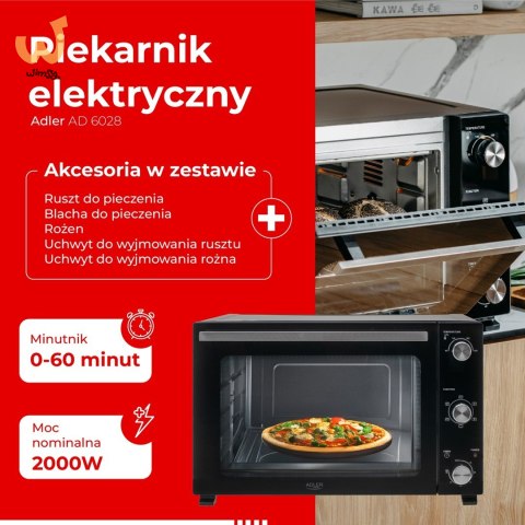 Piekarnik elektryczny ADLER AD 6028 Piekarnik elektryczny ADLER AD 6028