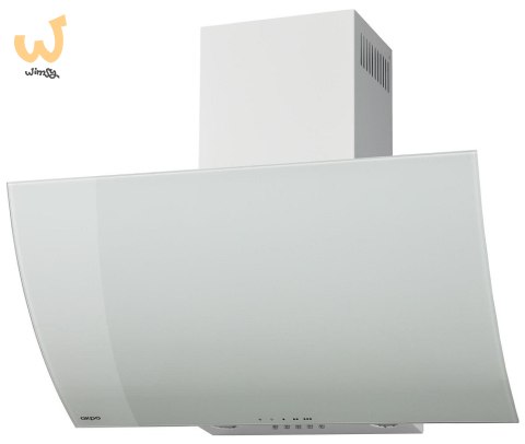 Okap kominowy AKPO WK-4 Clarus 60 Biały (600mm; front gięte białe szkło)