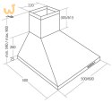 Okap kominowy AKPO WK-4 Classic 60 CZARNY ECO