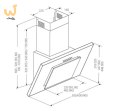 Okap kominowy AKPO WK-4 NERO LINE ECO 60 CZARNY