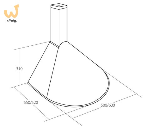 Okap kominowy AKPO WK-5 RONDO TURBO 60 BIAŁY (600mm; kolor biały) Okap kominowy AKPO WK-5 RONDO TURBO 60 BIAŁY (600mm; kolor biały)