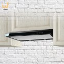 Okap podszafkowy AKPO WK-7 K GLASS 60 CZARNY/CZARNE SZKŁO (600mm; kolor czarny)