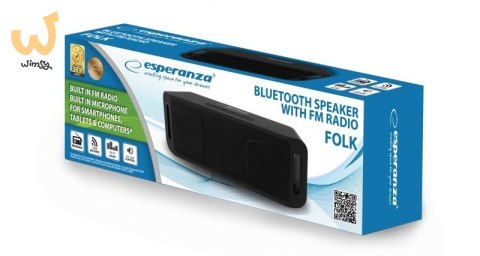 Głośniki bluetooth Esperanza FOLK EP126KK (kolor czarny) Głośniki bluetooth Esperanza FOLK EP126KK (kolor czarny)