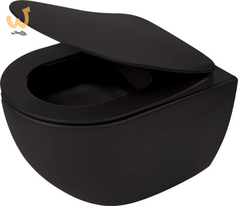Miska WC Deante PEONIA CDEDNZPW z deską bezkołnierzowa Nero Miska WC Deante PEONIA CDEDNZPW z deską bezkołnierzowa Nero