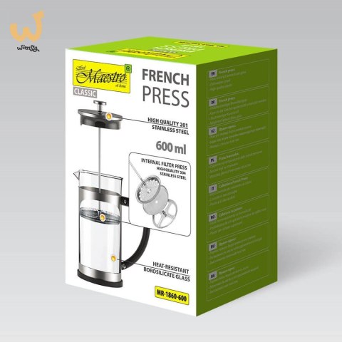 Prasa francuska MAESTRO 600ML MR-1860-600 Prasa francuska MAESTRO 600ML MR-1860-600