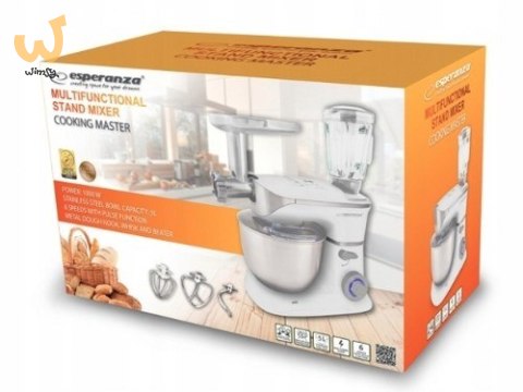 Robot kuchenny planetarny do mielenia Esperanza COOKING MASTER EKM025 (1000W) Robot kuchenny planetarny do mielenia Esperanza COOKING MASTER EKM025 (1000W)