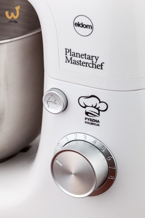Robot planetarny Eldom WRK1200 CHEFS, 800W, 8 biegów + Misa Robot planetarny Eldom WRK1200 CHEFS, 800W, 8 biegów + Misa