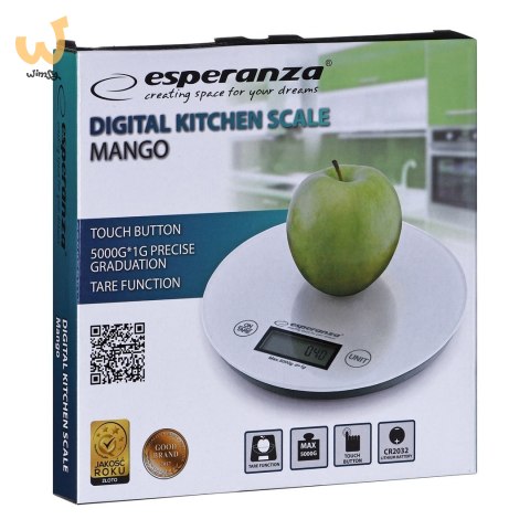 Waga kuchenna Esperanza Mango EKS003G (kolor zielony) Waga kuchenna Esperanza Mango EKS003G (kolor zielony)