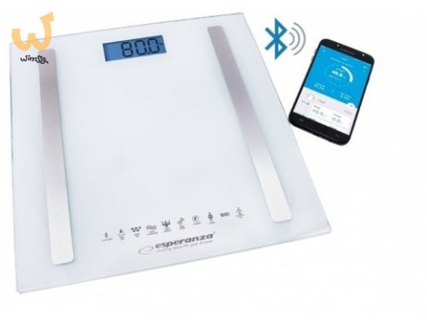 Waga z funkcją bluetooth Esperanza B.FIT EBS016W (kolor biały) Waga z funkcją bluetooth Esperanza B.FIT EBS016W (kolor biały)