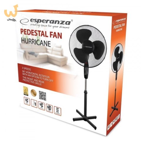 Wentylator Esperanza Hurricane EHF001KK (kolor czarny) Wentylator Esperanza Hurricane EHF001KK (kolor czarny)