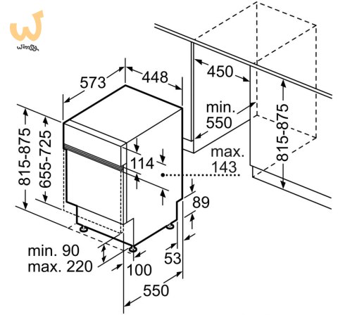 Zmywarka do zabudowy BOSCH SPI4HMS49E Zmywarka do zabudowy BOSCH SPI4HMS49E