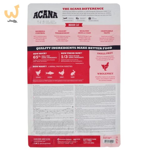 ACANA Indoor entrée cat 1.8kg ACANA Indoor entrée cat 1.8kg