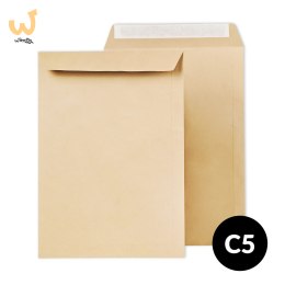 BSTech Koperty biurowe C5 HK Brązowy (Format C-5 WW 162x229 mm) 500 sztuk