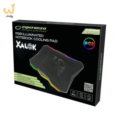 ESPERANZA PODSTAWKA CHŁODZĄCA GAMING RGB XALOK EGC110 ESPERANZA PODSTAWKA CHŁODZĄCA GAMING RGB XALOK EGC110