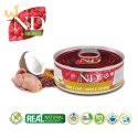 FARMINA N&D Cat Quinoa Quail&Coconut Adult - mokra karma dla kota - 70 g