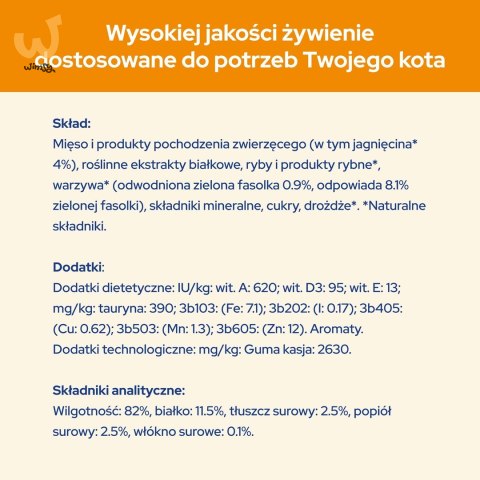 PURINA Cat Chow Jagnięcina, zielona fasolka - mokra karma dla kota - 10x85 g PURINA Cat Chow Jagnięcina, zielona fasolka - mokra karma dla kota - 10x85 g