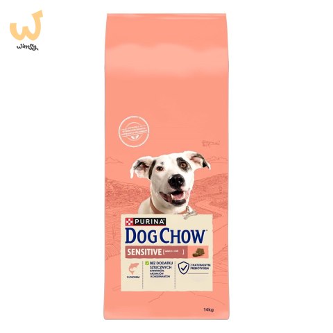 PURINA DOG CHOW Adult Sensitive z łososiem - sucha karma dla psa - 14 kg PURINA DOG CHOW Adult Sensitive z łososiem - sucha karma dla psa - 14 kg