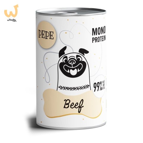 Paka Zwierzaka Pepe Beef 99% wołowina 400g