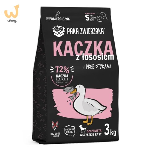 Paka Zwierzaka Seventh Heaven Kaczka z łososiem PUPPY S 3kg Paka Zwierzaka Seventh Heaven Kaczka z łososiem PUPPY S 3kg