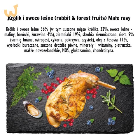 Paka Zwierzaka Seventh Heaven Królik z owocami leśnymi S 3kg Paka Zwierzaka Seventh Heaven Królik z owocami leśnymi S 3kg