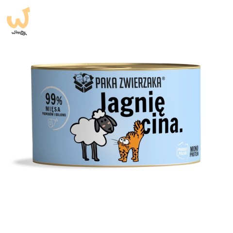 Paka Zwierzaka jagnięcina karma mokra dla kota 200g