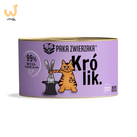 Paka Zwierzaka królik karma mokra dla kota 200g